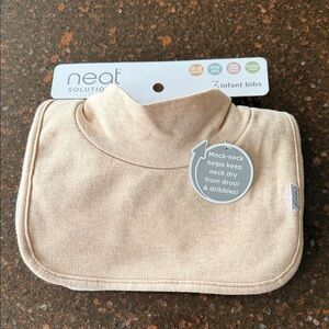 Neat Solutions- Infant Bibs. Neutral Color.